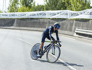 Image showing The Cyclist John Gadret- Tour de France 2014