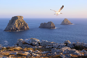 Image showing Pen-Hir Cape at dusk