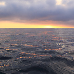 Image showing Sunrise on the ocean