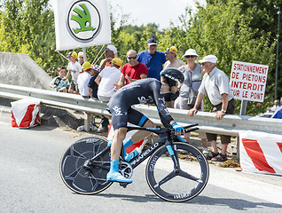 Image showing The Cyclist  Nieve Iturralde - Tour de France 2014