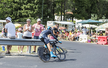 Image showing The Cyclist  Nieve Iturralde - Tour de France 2014