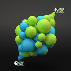 Image showing 3D concept illustration. Vector template.