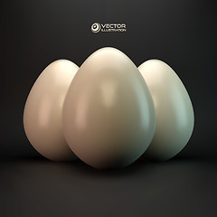 Image showing Eggs. Vector illustration. 