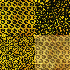 Image showing Percents. Seamless pattern.