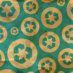 Image showing Recycle. Seamless pattern.