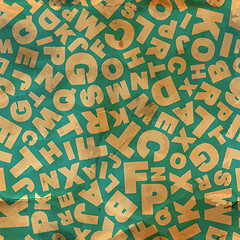 Image showing Letters. Seamless pattern.