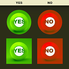 Image showing Yes and No