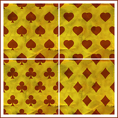 Image showing Card suits. Seamless pattern.