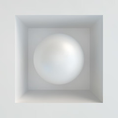 Image showing Sphere. 3D vector illustration. 