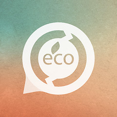 Image showing Eco sign. Vector illustration. 