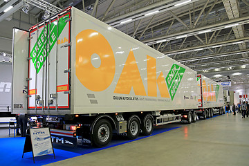 Image showing OAK Green Double 88 Tonne Combination Vehicle