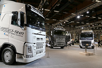 Image showing Volvo FH and FE trucks at Logistics Transport 2015