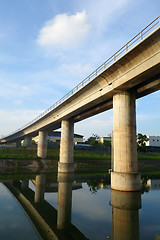 Image showing Track of Singapore mass rapid train 