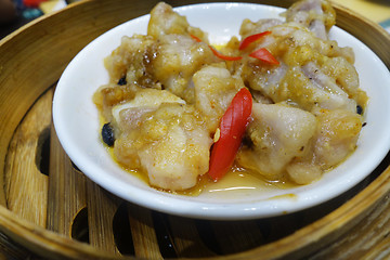 Image showing Delicious steamed pork ribs