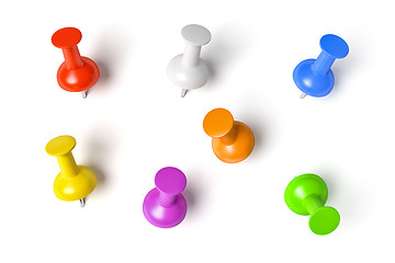 Image showing push pins set