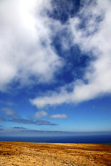 Image showing africa     from the mountain line in lanzarote spain 