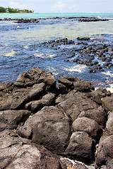 Image showing indian ocean   of deus cocos in mauritius