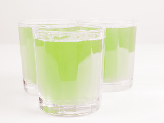 Image showing Green apple juice