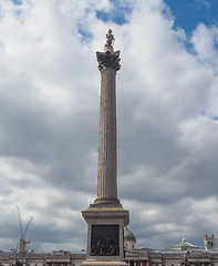 Image showing Nelson Column in London