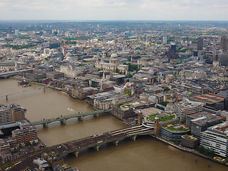 Image showing Aerial view of London