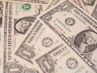 Image showing Dollar notes 1 Dollar