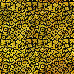 Image showing Letters. Seamless pattern.