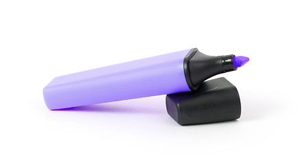 Image showing Purple highlighter isolated