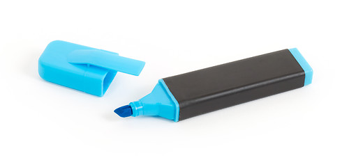 Image showing Blue highlighter isolated