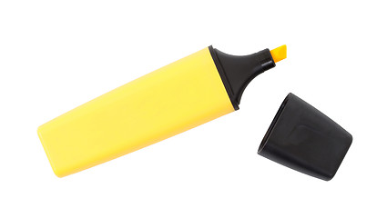 Image showing Yellow highlighter isolated