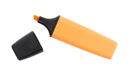 Image showing Orange highlighter isolated