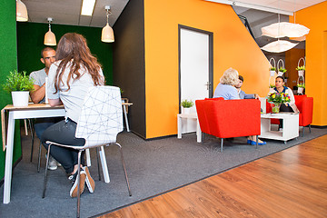 Image showing Modern office waiting area