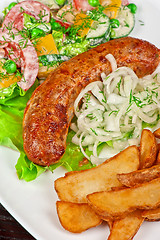 Image showing Roasted sausage