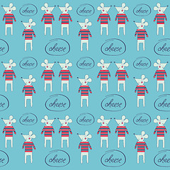 Image showing seamless pattern with mice