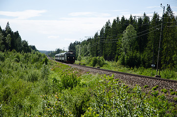 Image showing The train is coming