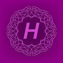 Image showing Monogram  H Design 