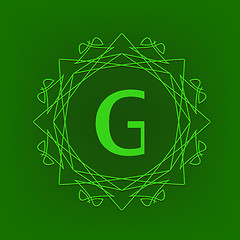 Image showing Simple  Monogram G