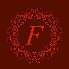 Image showing Monogram F