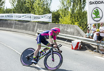 Image showing The Cyclist Chris Horner - Tour de France 2014