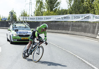 Image showing The Cyclist Steven Kruijswijk - Tour de France 2014