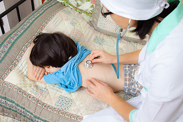 Image showing doctor pediatrician with stethoscope