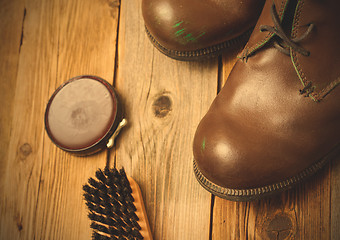 Image showing vintage brown boots