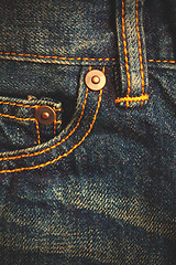 Image showing blue jeans, front view