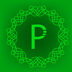 Image showing  Monogram P 