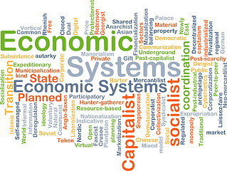 Image showing Economic systems background concept