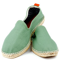 Image showing Green Espadrilles