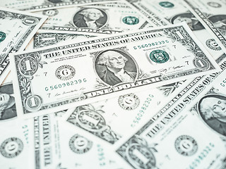 Image showing Dollar notes 1 Dollar