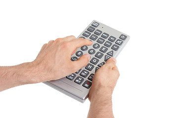 Image showing Media conceptual image - Unusual large remote control