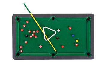 Image showing Snooker balls