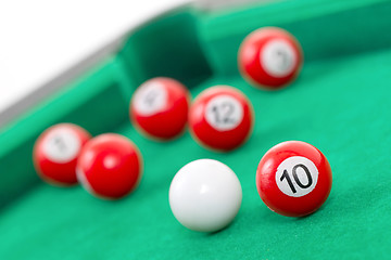 Image showing Snooker balls