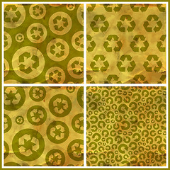 Image showing Recycle. Seamless pattern.